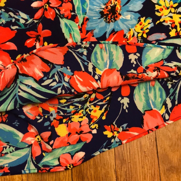 🌹Madison Leigh sleeveless navy/coral,NWT - Picture 4 of 8